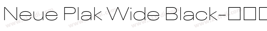 Neue Plak Wide Black字体转换